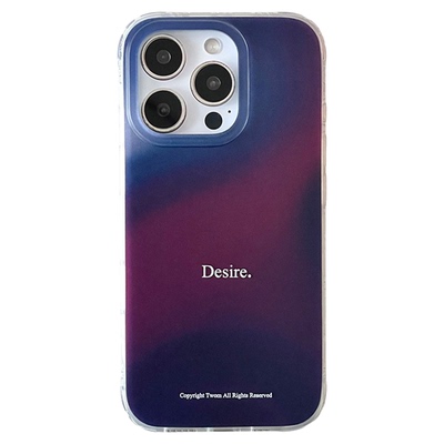 TWOM夜幻紫蓝双层磨砂手机壳