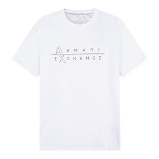 AX阿玛尼 男士棉质徽标胶印圆领男装短袖T恤 3RZTBR ZJAAZ