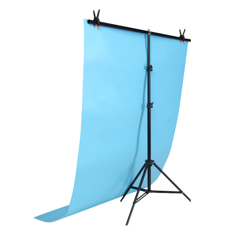 T型背景架PVC摄影背景纸主播直播背景架网红背景布证件照ins背景布拍照支架套装可移动背景架横杆