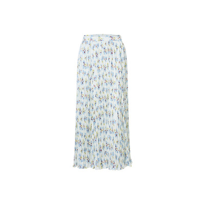 裙摆压褶设计、精致印花