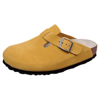 岛外勃肯鞋休闲复古舒适百搭外穿经典女情侣半包半拖软木包头拖鞋