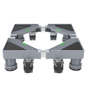 洗衣机冰箱底座配件360度移动万向轮带刹车 不锈钢管定制 加装脚