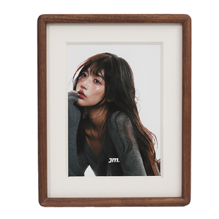 黑胡桃木柚木6寸相框摆台照片打印加相框8寸高级感相框实木相框