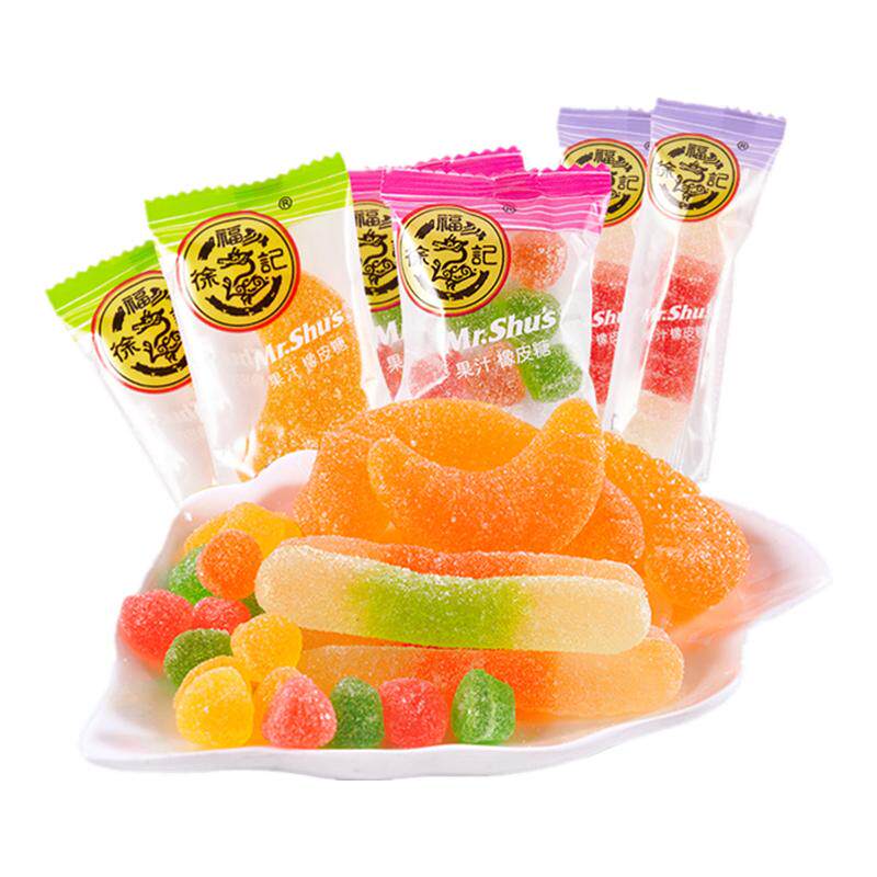 徐福记橡皮糖水果汁味qq软糖