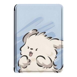 电子书保护套适用kindle阅读器paperwhite线条小狗scribe卡通kpw4可爱5/6寸oasis3/2第11代958/voyage1499壳