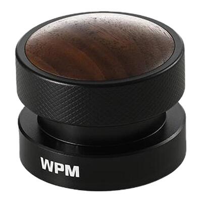 WPM惠家按压式咖啡压粉器58mm不锈钢水平恒定回弹意式粉锤螺纹底