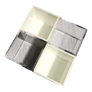 迷你小格子盒透明正方体分格喜糖收纳盒定制展示盒五金零件散珠盒