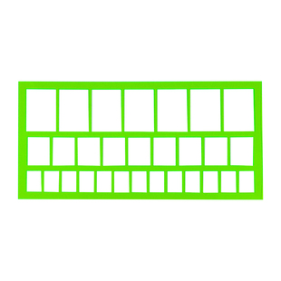 组合式方格尺2*3题头尺图名指挥尺4*6方框尺标图题头尺 组合式图名尺三合一方框署名尺3*4方格尺