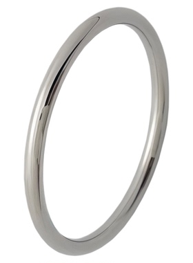 M.W18K素圈戒指男女情侣对戒简约