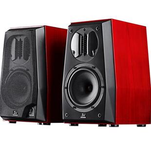 索威V500 同轴有源音响 发烧级HiFi音箱 三分频桌面5寸蓝牙书架箱