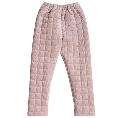 珊瑚绒夹棉加厚保暖单件单条睡裤