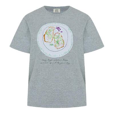 Letterfrommoon纯棉印花T恤