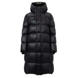 雪中飞黑曜石系列2025秋冬男女情侣长款鹅绒超厚大码羽绒服外套