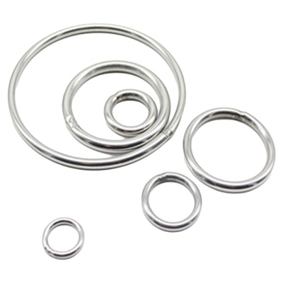 304不锈钢实心焊接O型圆环 圆圈手拉环渔网拉环非标钢圈200-600mm
