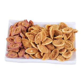 猫耳朵零食8090后怀旧糕点儿时休闲网红小吃散装紫薯芝麻味猫耳酥