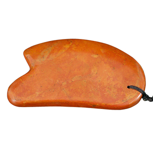 泗滨砭石刮痧板正品加厚加大天然红砭石经络面部美容脸部全身通用