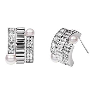 PEARLSTIGE至如IU淡水珍珠耳钉轻奢高级感小众设计感耳饰