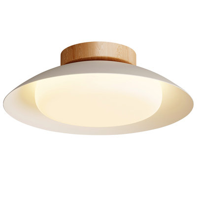 繁简衣帽间灯日式原木奶油风中古走廊过道卧室灯护眼阳台小吸顶灯