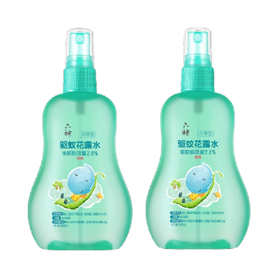 六神驱蚊止痒花露水160ml×2瓶