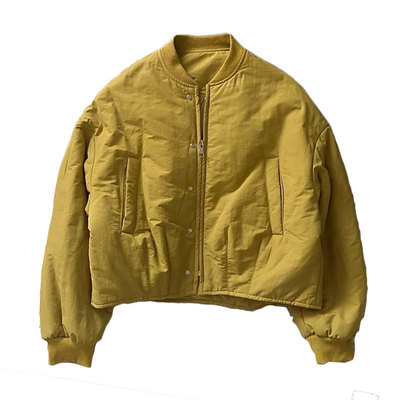 欧货棒球领棉服外套女冬季2025新款宽松慵懒百搭加厚保暖棉衣夹克