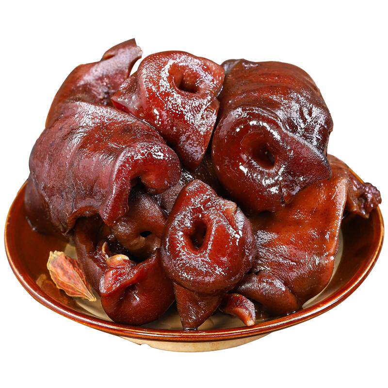 烟熏猪拱嘴肉质软弹腊味十足解馋