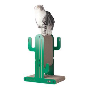 丁厂长仙人掌猫抓板L型立式猫抓柱猫窝一体瓦楞纸耐磨耐抓不掉屑