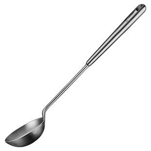 316不锈钢中式炒勺汤勺一体加厚厨房厨具加长隔热防烫锅铲炒菜铲