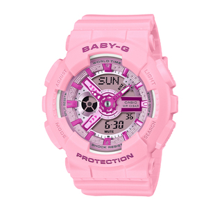 卡西欧初中生手表BABYG正品梦幻千禧风学生运动防水女表BA-110YK