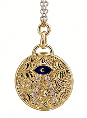 ins风18K金项链2026马年新款