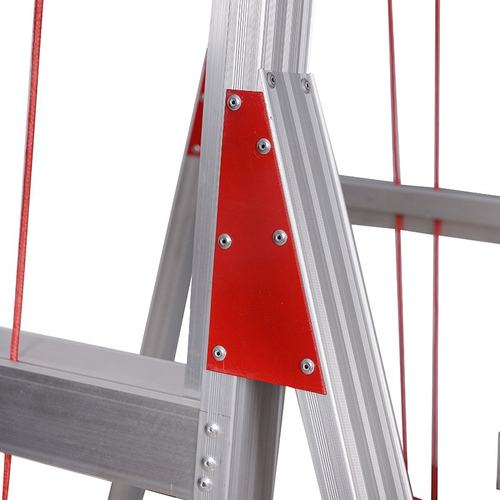 工业铝合金双侧梯 折叠人字梯双面梯加强横杆支撑可升降梯子