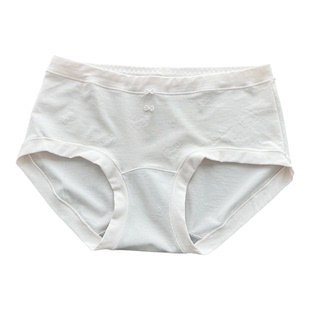 温柔感小裤~花仙子新款女士中腰三角裤棉莫提花10A抗菌少女内裤
