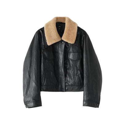 AS羊羔毛领羽绒服女25冬季新款