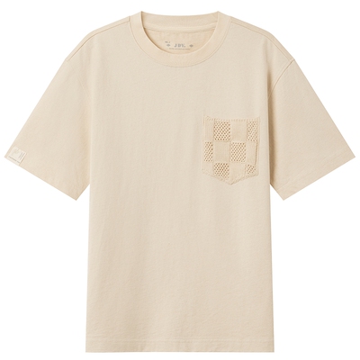 JDV商场同款男士米色短袖棉质T恤