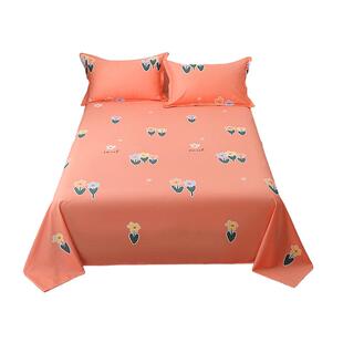 100%纯棉床单单件单人双人全棉1.8米榻榻米大炕单被单家用定做