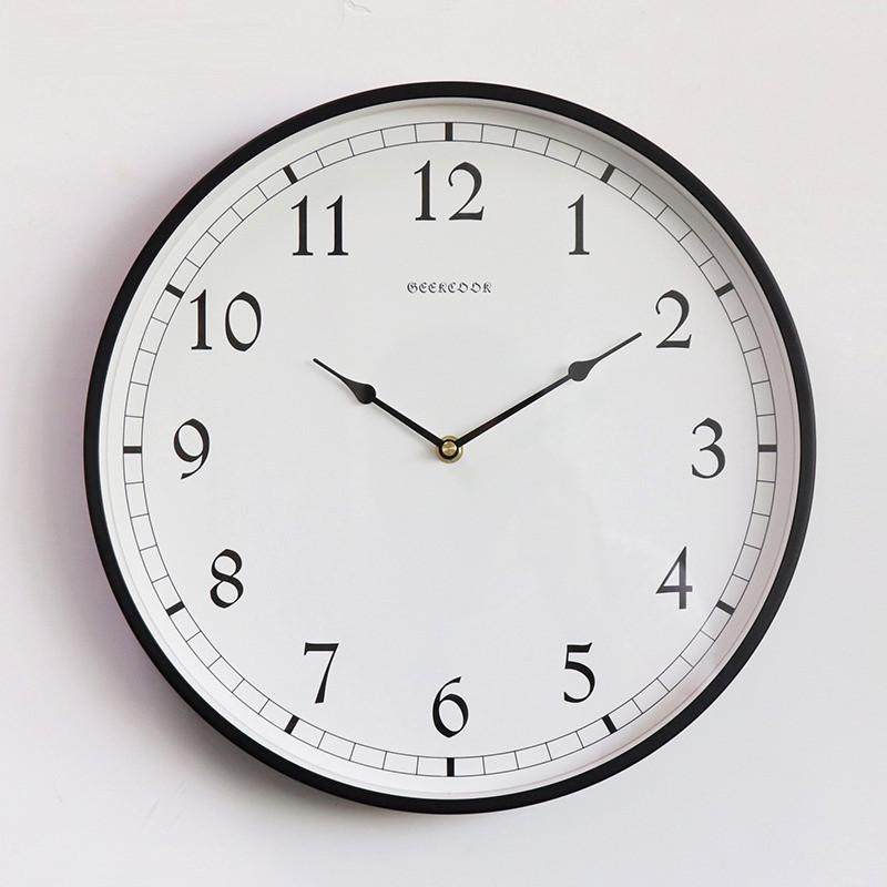 整点报时挂钟家用现代简约客厅时钟创意静音石英钟西敏寺钟声挂表