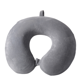 纯色 u形枕护颈 定制logo 午睡记忆棉户外慢回弹抱枕 u型靠枕工厂