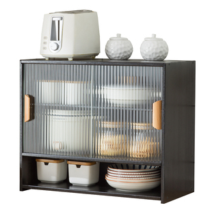 桌面餐边柜厨房储物柜子台面碗柜置物架收纳橱柜茶具茶水边柜家用