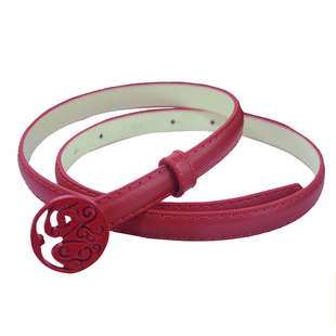 东航南航厦航国航空红色真皮宽腰带乘务员空姐制服腰带配饰可定做