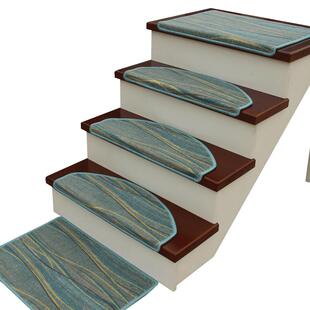 实木楼梯踏步垫防滑免胶自粘楼梯垫子轻奢风家用台阶梯式楼梯地毯