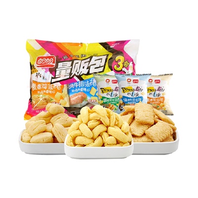 盼盼麦香鸡味块混合装薯片锅巴