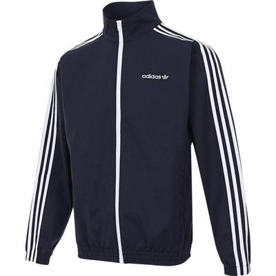 滔搏adidas阿迪达斯三叶草男女立领梭织运动健身夹克外套IY1631