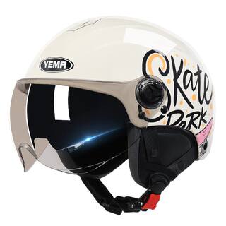 野马新款电动车头盔女夏季防晒半盔3C认证男四季电瓶摩托车安全帽
