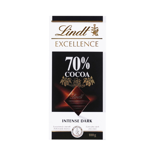 Lindt/瑞士莲官方正品特醇排装70%黑巧礼盒100g*5休闲零食伴手礼