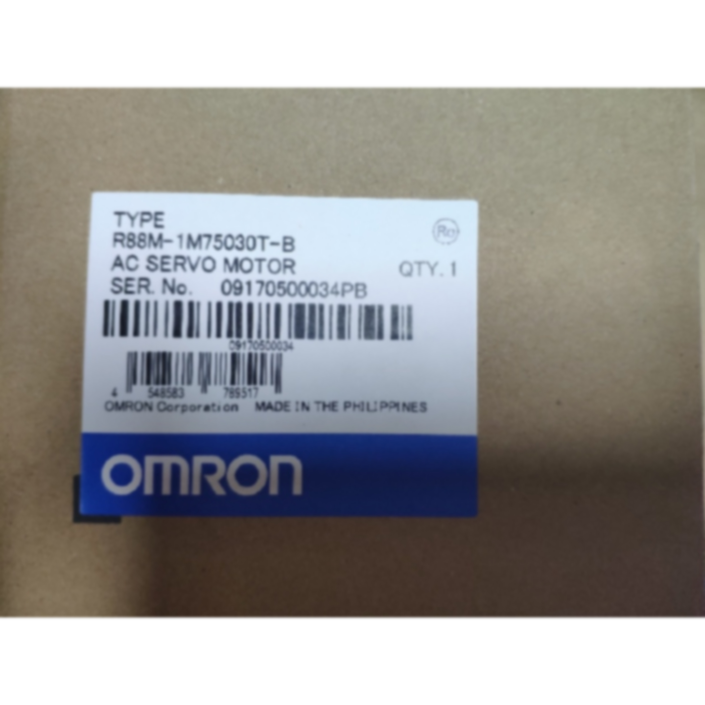 议价全新原装 OMRON R88M-1M75030T-B 伺服电机