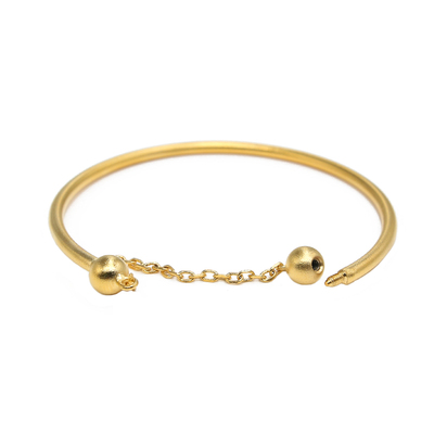 古法黄金手镯3D硬金足金手环