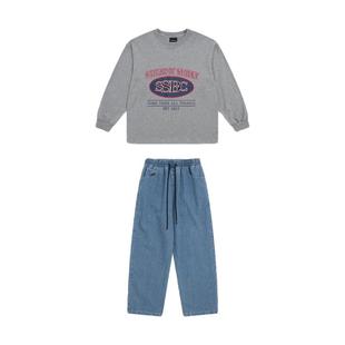 周六街舞儿童潮服潮酷男童宽松嘻哈套装hiphop炸街童装少儿演出服