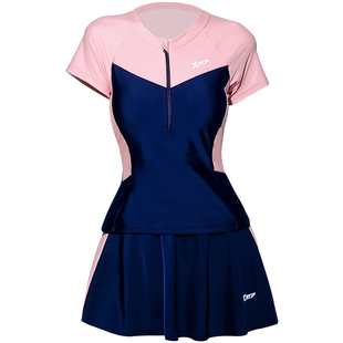 特步亲子泳衣2026年新款母女分体裙式女孩女童洋气公主沙滩温泉装