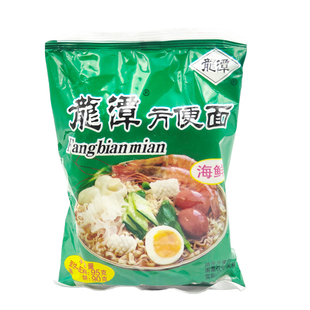 老北京密云产龙潭方便面干吃海鲜味北京干脆面泡面红烧香辣面整箱