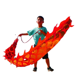 儿童舞龙彩带健身龙带甩彩带广场校园新款中国龙龙头儿童舞龙道具