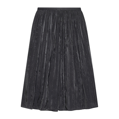 褶皱半身裙女松紧中腰飘逸时尚